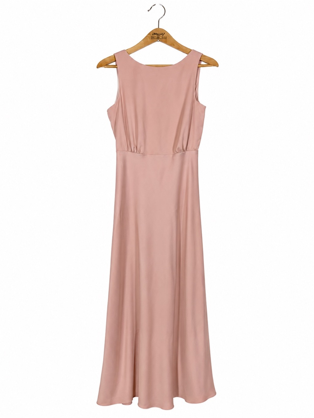 BHLDN Beckett Satin Charmeuse Maxi Dress Bridesmaid Wedding Homecoming Prom Pink